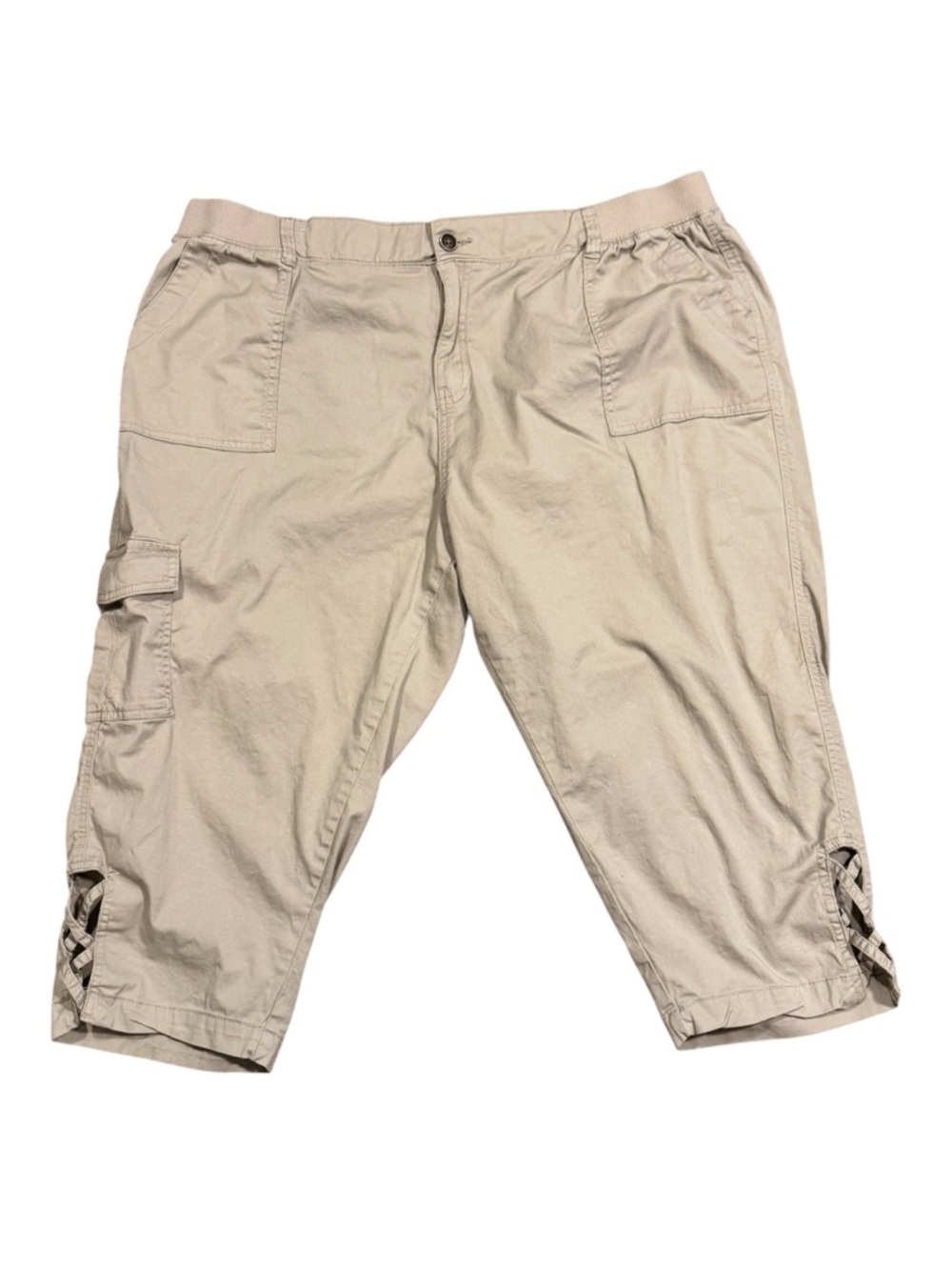 Women’s Triple Pack Leggings & Capri — Black, Brown & Cream - Picture 8 of 11